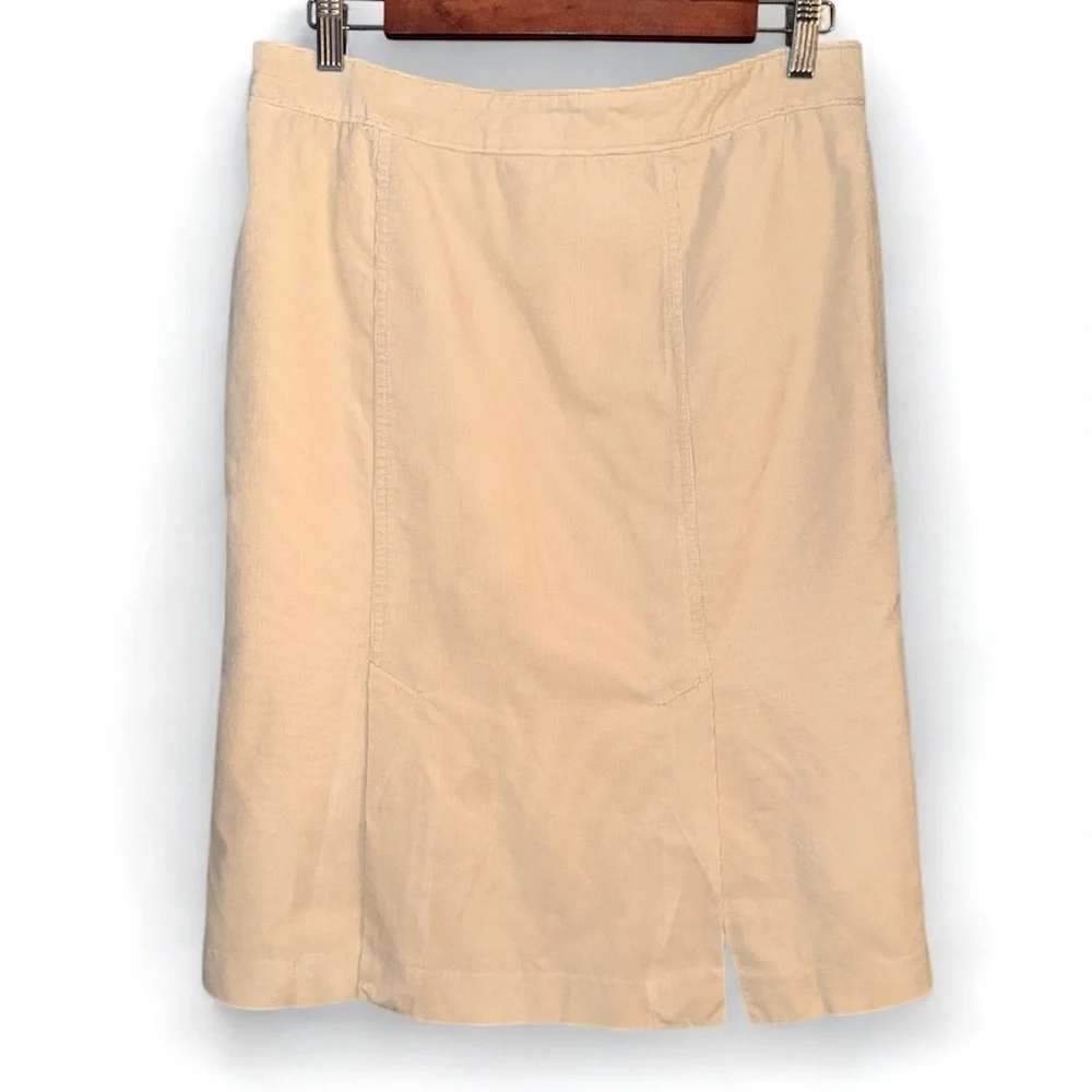 Banana Republic Womens Corduroy Skirt Size:8 Color:Beige 100% cotton - Picture 2 of 4